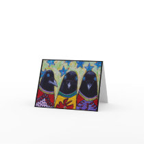 ready set crow! greeting card
