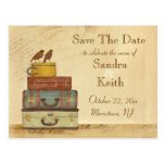 Ready To Fly Love Birds Save The Date Postcard