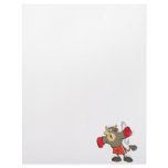 ready to punch bullfighter bull cartoon letterhead