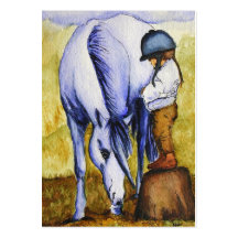 Ready to Ride (Unicorn) ACEO Art Trading Cards Business Card