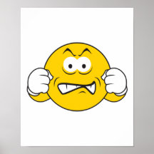 Ready to Rumble Smiley Face Print