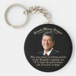 Reagan 9 Terrifying Words Keychain