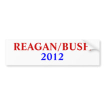 REAGAN/BUSH , 2012 BUMPER STICKER