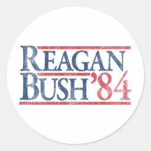 Reagan Bush 84 1984 rétros campagnes vintages Autocollants