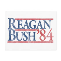Reagan Bush 84 1984 vintage retro campaign Postcards