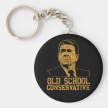 Reagan Bush Old School Conservative vintage tshirt Key Chains