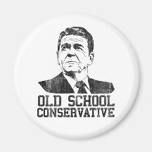 Reagan Bush Old School Conservative vintage tshirt Refrigerator Magnets