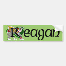 Reagan Celtic Dragon Bumper Sticker