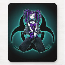 "Reagan" Cybergoth Radioactive Fairy Mousepad mousepads