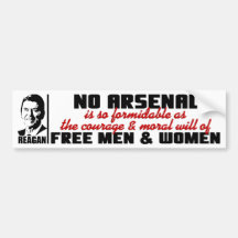Reagan: Free Men & Women! Bumper Stickers