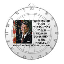 Reagan Government Is Not The Solution The Problem Dart Boards