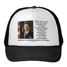Reagan Not Make Age An Issue Campaign Youth Quote Trucker Hat