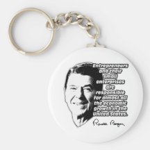 Reagan Quote Small Business & The Economy Key Chains
