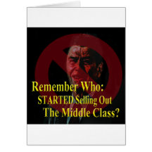Reagan Started the Lies and Propaganda Greeting Card