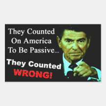 Reagan: They Counted Wrong! Rectangular Stickers