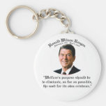 Reagan Welfare Quote Keychains