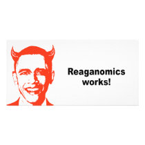 Reaganomics works personalized photo card