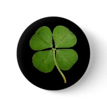 Real 4 Leaf Clover Shamrock Black