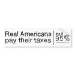 Real Americans bumper stickers