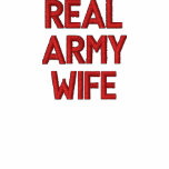 REAL ARMY WIFE EMBROIDERED POLO SHIRT