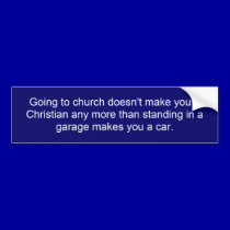 Real Christianity Bumper Sticker bumper stickers