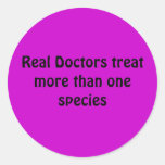 Real Doctors treat more than one species Sticker