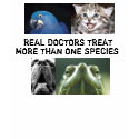 Real Doctors Treat More Than One Species t-shirts