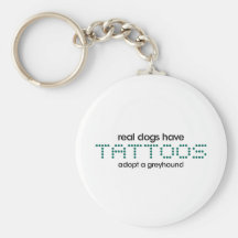 Real Dogs Have Tattoos Key Chain
