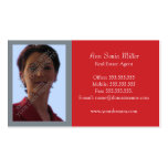 Real Estate Business Cards Template - Red business cards