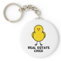 Real Estate Chick Keychain