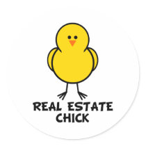Real Estate Chick Stickers