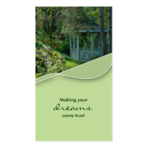 Real Estate Gazebo Garden House Business Card