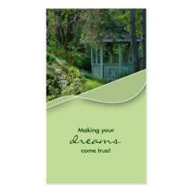 Real Estate Gazebo Garden House Business Card