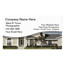 Real Estate Photographer Business Cards
