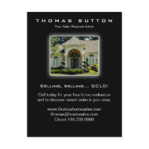 Real Estate Postcards Luxury Home Yellow