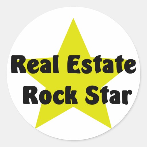 Real Estate Rock Star Sticker