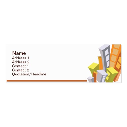 Real Estate - Skinny Business Card