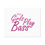 Real Girls Play Bass 2 purple Canvas Prints