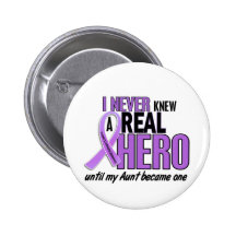 REAL HERO 2 Aunt HODGKIN’S DISEASE T-Shirts Pinback Buttons