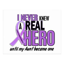 REAL HERO 2 Aunt HODGKIN’S DISEASE T-Shirts Post Card