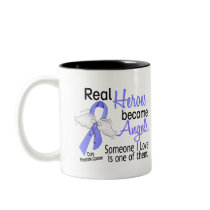 Real Heroes Become Angels Prostate Cancer Coffee Mug