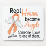 Real Heroes Become Angels Uterine Cancer mousepads