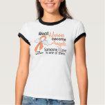 Real Heroes Become Angels Uterine Cancer t-shirts