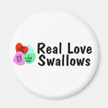 Real Love Swallows Fridge Magnet