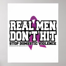 Real Men Don't Hit Poster