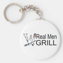 Real Men Grill Keychain