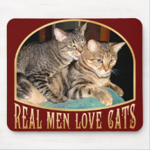 Real Men Love Cats Mouse Pad