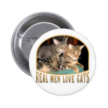 Real Men Love Cats Pin