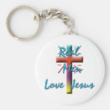 REAL MEN LOVE JESUS KEY CHAINS