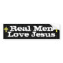 Real Men LoveJesus Christian Bumper Sticker